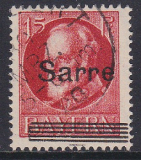 Saar Mi.-Nr. 20 c oo