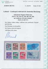 Dt.Bes. Laibach Mi.-Nr. 21/28 ** Fotoattest