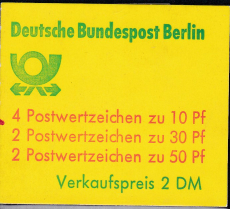 Berlin Mi.-Nr. MH 10 bb mZ ** Fotoattest