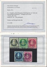 Berlin Mi.-Nr. 82/86 oo Fotobefund