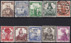 Deutsches Reich Mi.-Nr. 588/97 oo