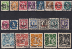 Deutsches Reich Mi.-Nr. 119/38 oo gepr. INFLA