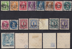 Deutsches Reich Mi.-Nr. 119/38 oo gepr. INFLA