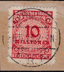 Deutsches Reich Mi.-Nr. 318 BP oo gepr. INFLA