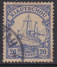 Dt. Kol. Kiautschou Mi.-Nr. 8 oo
