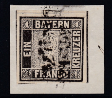 Bayern Mi.-Nr. 1 I a oo Fotoattest