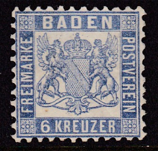 Baden Mi.-Nr. 19 a *