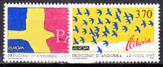 frz. Andorra Mi.-Nr. 477/78 **