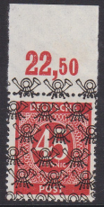 Bizone Mi.-Nr. 65 I P OR ndgz ** gepr. BPP