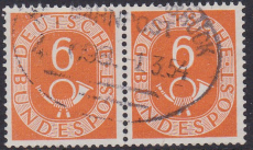 Bund Mi.-Nr. 126 oo Paar