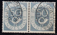 Bund Mi.-Nr. 134 oo Paar