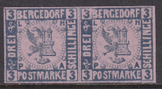Bergedorf Mi.-Nr. 4 Paar (*)