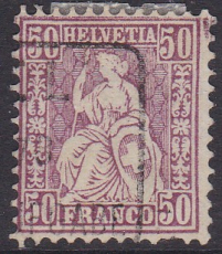 Schweiz Mi. Nr. 35 a oo Zahnfehler