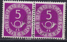 Bund Mi.-Nr. 125 oo Paar