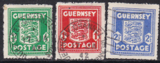Deutsche Besetzung Guernsey Mi.-Nr. 1/3 oo