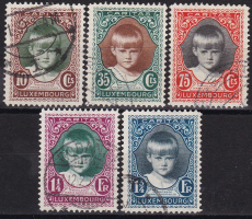 Luxemburg Mi.-Nr. 213/17 oo