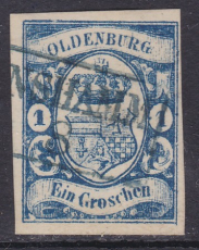 Oldenburg Mi.-Nr. 12 a oo gepr. BPP