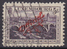 Luxemburg Dienst Mi.-Nr. 127 A oo
