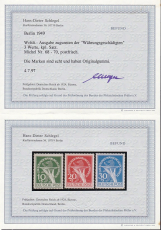 Berlin Mi.-Nr. 68/70 ** Fotobefund