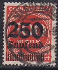 Deutsches Reich Mi.-Nr. 296 oo gepr. INFLA