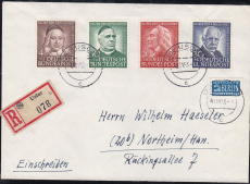 Bund Mi.-Nr. 173/76 Satzbrief