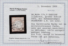 Deutsches Reich Mi.-Nr. 27 b oo Fotobefund
