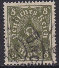 Deutsches Reich Mi.-Nr. 229 W oo gepr. INFLA