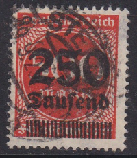 Deutsches Reich Mi.-Nr. 296 oo gepr. INFLA