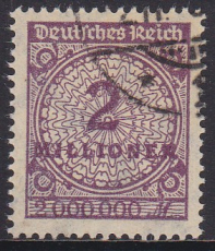 Deutsches Reich Mi.-Nr. 315 A W a oo gepr. INFLA