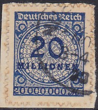 Deutsches Reich Mi.-Nr. 319 BP oo gepr. INFLA