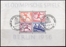 Deutsches Reich Mi.-Nr. Block 6 SST Olympisches Dorf gepr. BPP