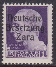 Deutsche Besetzung Zara Mi.-Nr. 9 **