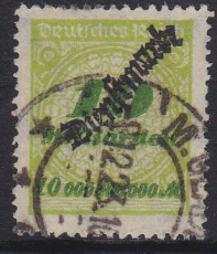 Deutsches Reich Dienst Mi.-Nr. 86 oo Kurzbefund