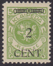 Memel Mi.-Nr. 177 **