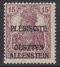 Allenstein Mi.-Nr. 4 a **