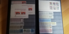 10 x DDR 1965 - 1990 postfrisch komplett in 5 Einsteckalben