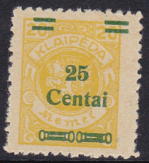 Memel Mi.-Nr. 215 II ** gepr. BPP