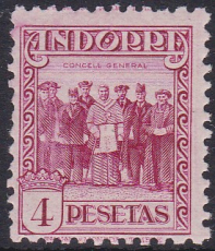 sp. Andorra Mi.-Nr. 41 A **