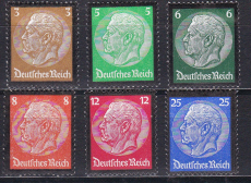 Deutsches Reich Mi.-Nr. 548/53 ** gepr. BPP