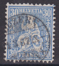 Schweiz Mi. Nr. 33 b oo Befund