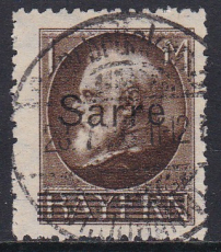 Saar Mi.-Nr. 27 b oo