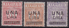 Italien Verrechnungsmarken Mi.-Nr. 9/11 **