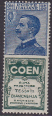 Italien Reklamemarke Mi.-Nr. 90/R 8 **