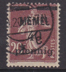 Memel Mi.-Nr. 22 b oo