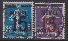 Memel Mi.-Nr. 47/48 oo