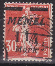 Memel Mi.-Nr. 87 oo