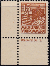 SBZ Mi.-Nr. 37 ya DZ **