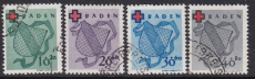 Baden Mi.-Nr. 42/45 oo gepr. BPP