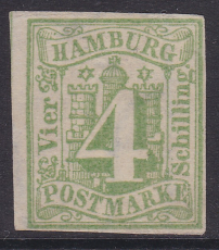 Hamburg Mi.-Nr. 5 a (*)