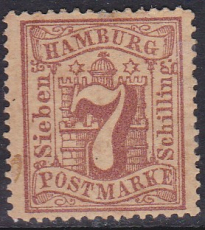Hamburg Mi.-Nr. 19 *
